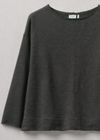 Loop Back Jersey Sweater | Charcoal