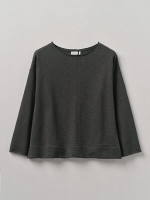 Loop Back Jersey Sweater | Charcoal