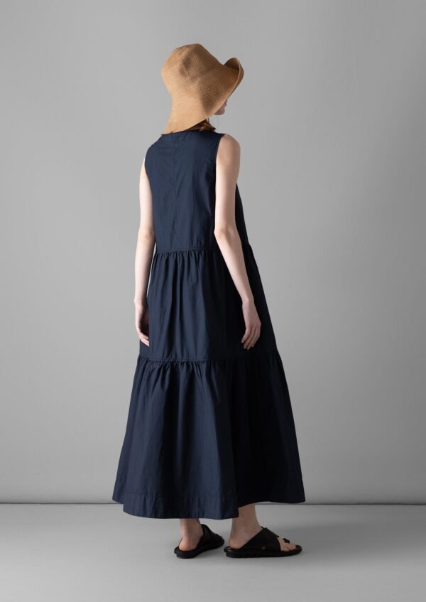 Tiered Cotton Poplin Dress | Liquorice