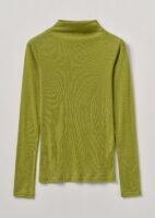 Aster Wool Lyocell High Neck Tee | Pea