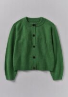 Eden Wool Cashmere Raglan Cardigan | Mineral Green