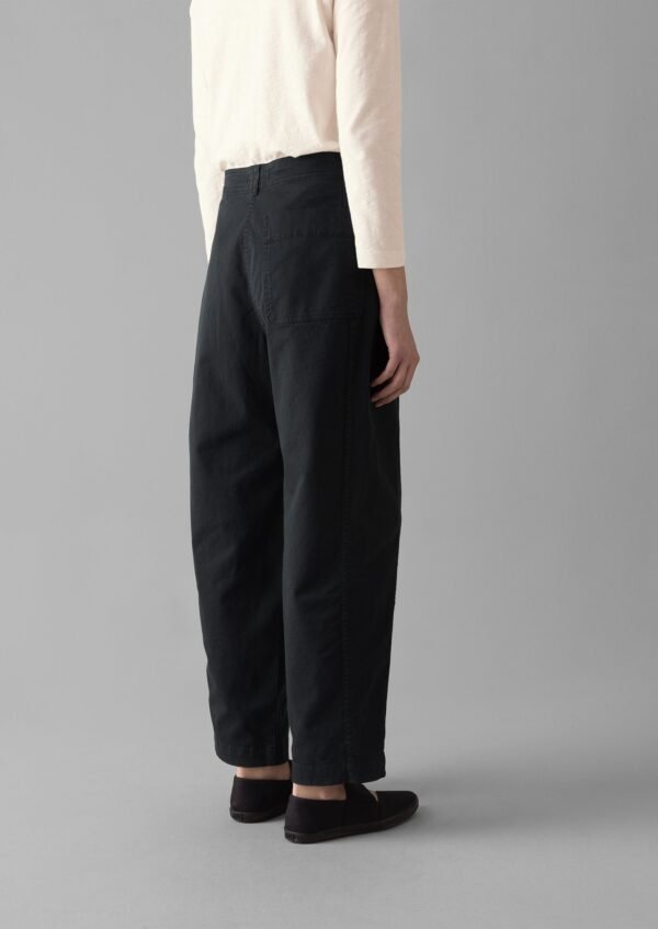 Kathe Flat Front Cotton Twill Pants | Slate Navy