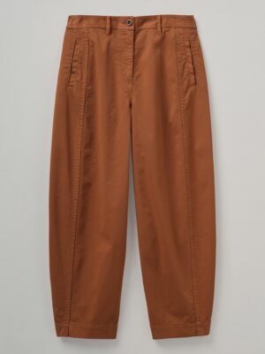 Kathe Flat Front Cotton Twill Pants | Firewood