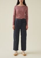 Panelled Organic Indigo Denim Pants | Indigo