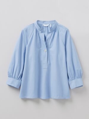 Catrin Cotton Oxford Easy Shirt | Chambray