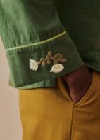 Floral Embroidered Cotton Shirt | Juniper