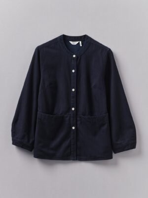 Front Pocket Soft Indigo Twill Shirt | Indigo